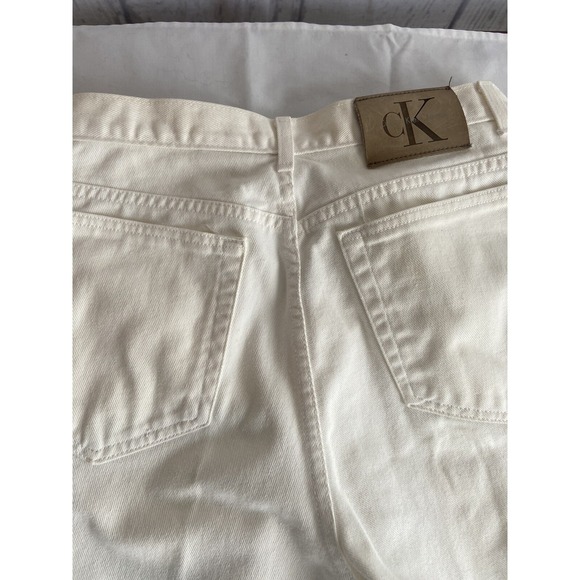 Calvin Klein Women's Jeans Skinny High Rise Winter White Size 14 - Picture 8 of 9